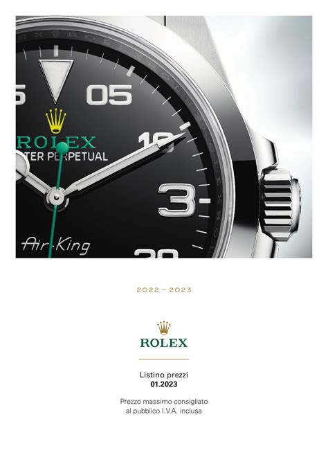 listino ufficiale rolex italia|rolex nuovi modelli 2023.